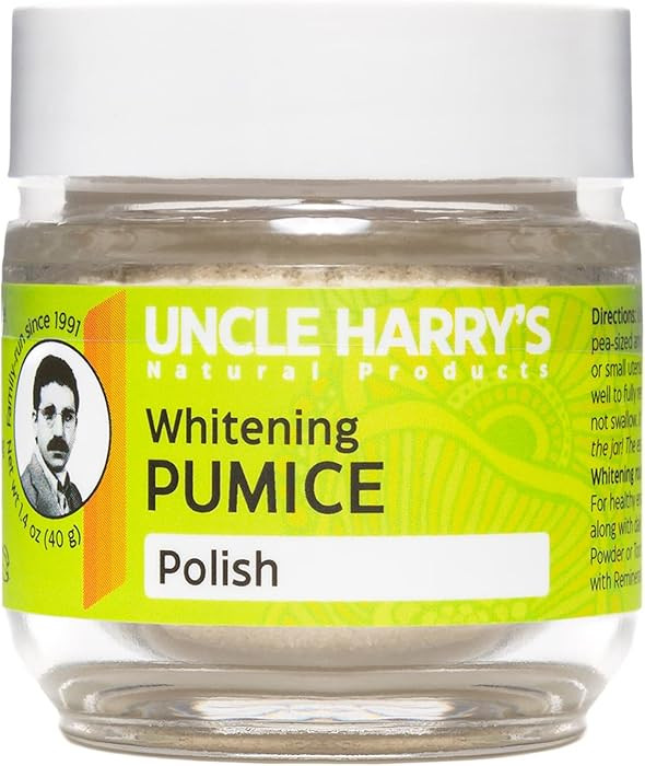 Uncle Harry's Natural Products Whitening Toothpaste Polish, Vegan, Alkalizing Antiseptic Tooth Po... | Amazon (US)