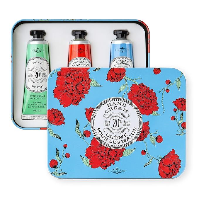 La Chatelaine Hand Cream Azure Trio Tin Gift Set | Ready-To-Give | Natural | Made in France |20% ... | Amazon (US)
