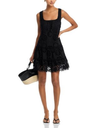 AQUA Crochet Tiered Shift Dress - Exclusive   | Bloomingdale's Women | Bloomingdale's (US)