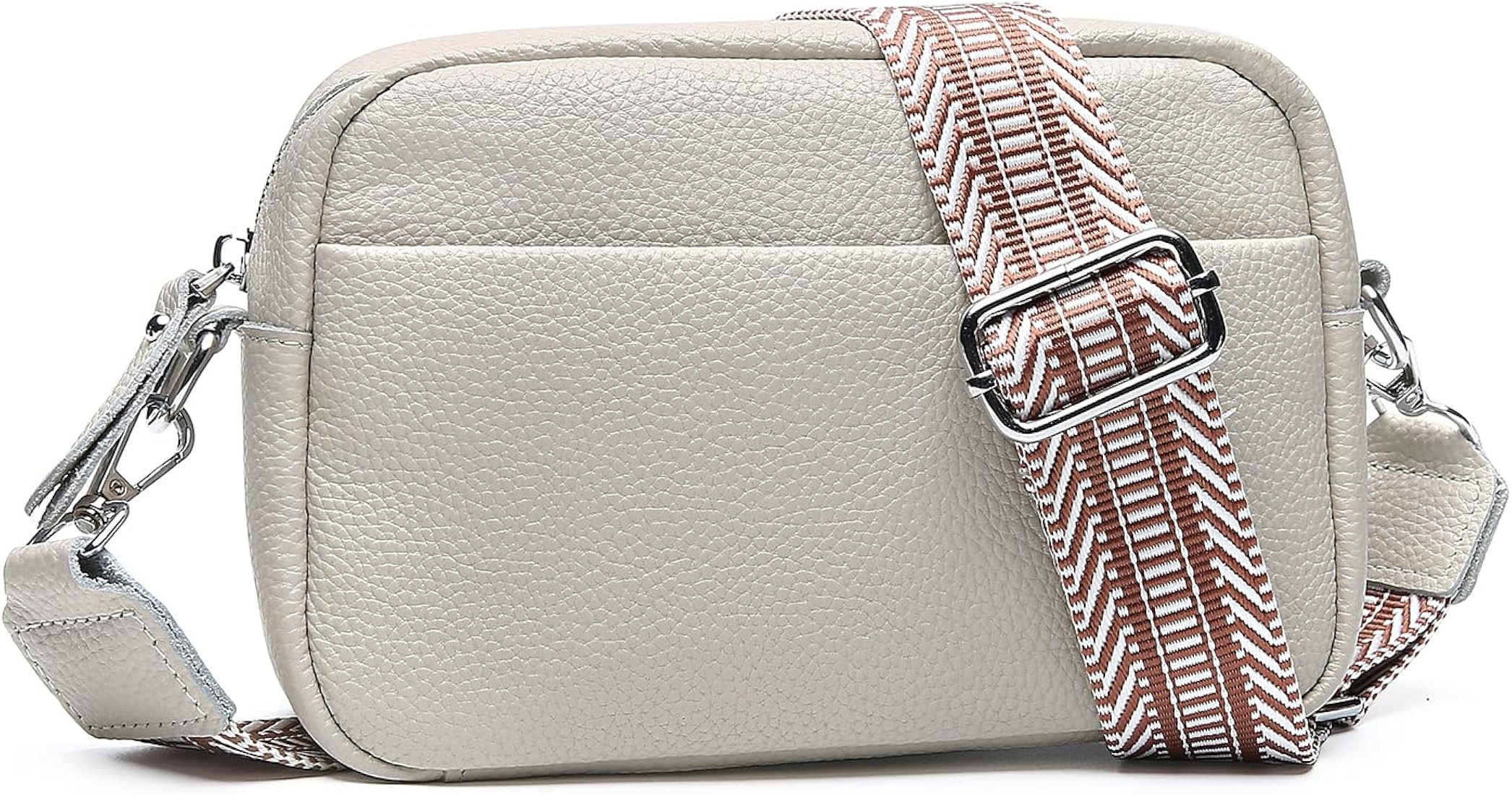 Small Crossbody Bags for Women Genuine Leather, Guitar Strap Shoulder Handbag Purse Camera Bag wi... | Amazon (US)