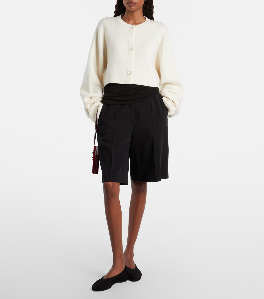 Cropped wool-blend cardigan | Mytheresa (US/CA)
