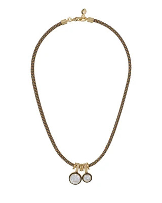 The Cubic Double Drop Cord Necklace | Roxanne Assoulin