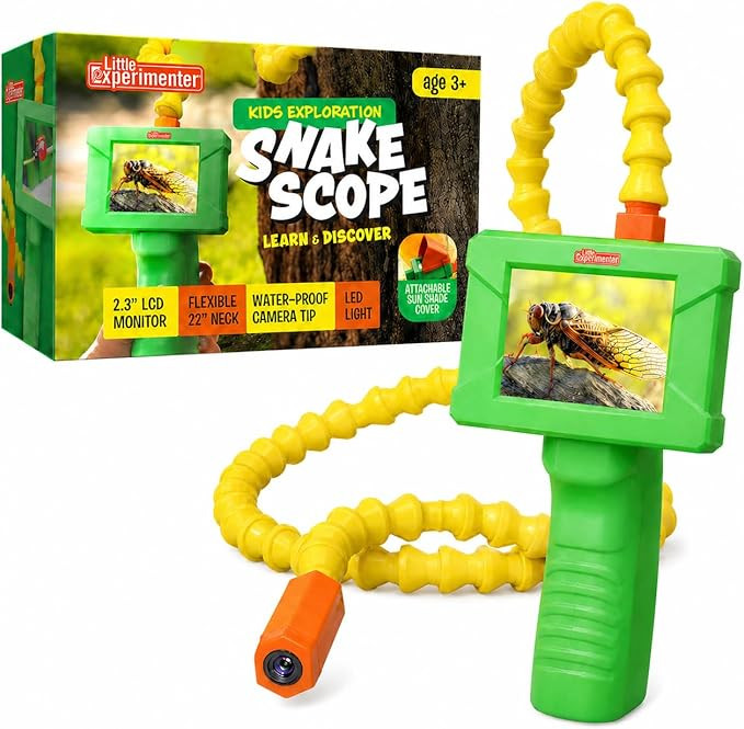 Borescope Snake Scope Camera with Light for Kids, Rechargeable Outdoor Educational STEM Toys, Gif... | Amazon (US)