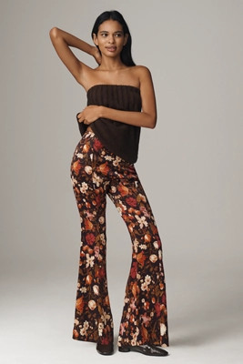 By Anthropologie Satin Flare Pants | Anthropologie (US)