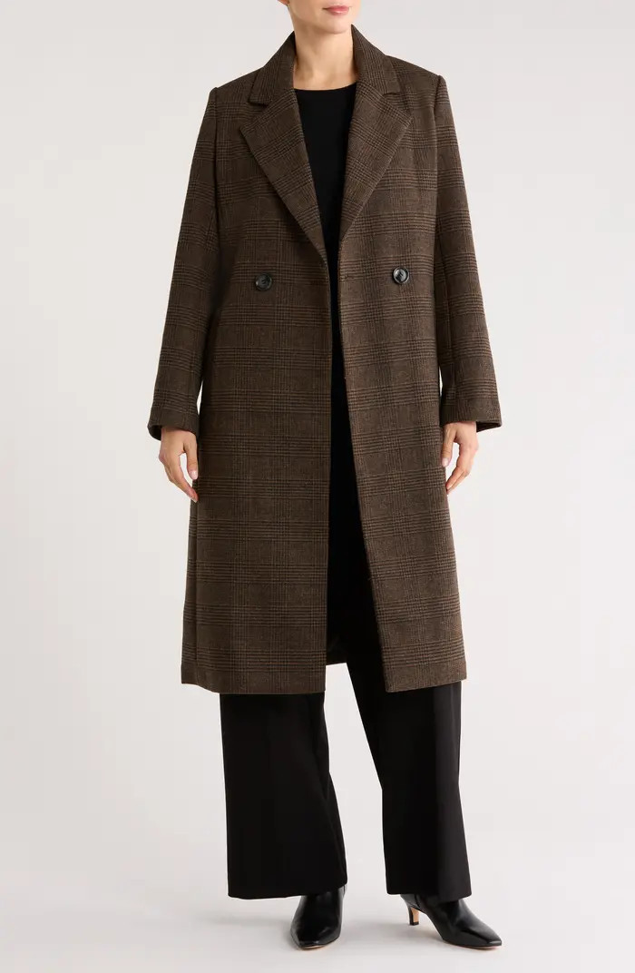 Sam Edelman Plaid Double Breasted Coat | Nordstromrack | Nordstrom Rack