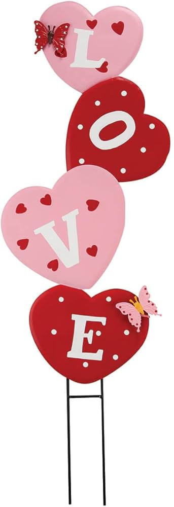 Metal Love Decorative Lawn Stake by Fox RiverTM Creations | Amazon (US)