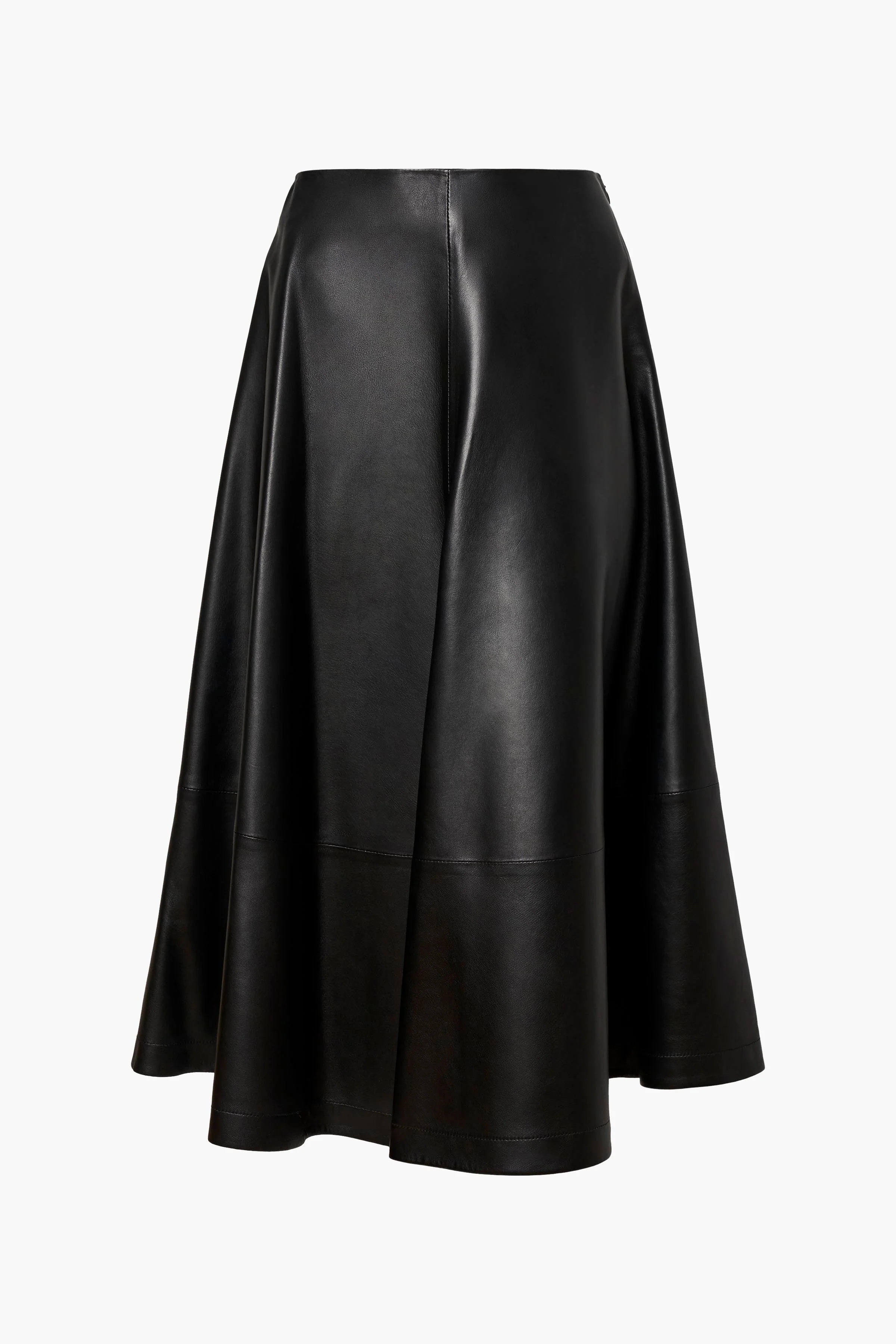 Altuzarra Varda Skirt in Black Leather | Altuzarra