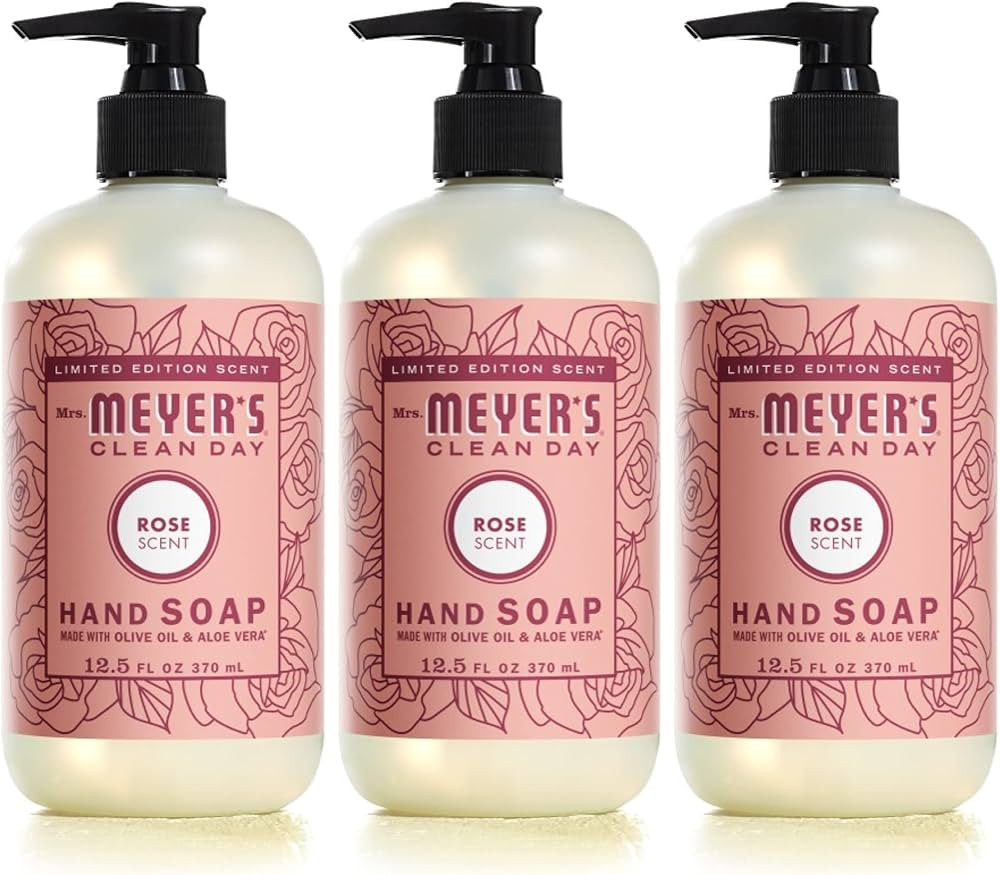 Mrs. Meyer's Clean Day Liquid Hand Soap Rose (12.5 Fl Oz (Pack of 3)) | Amazon (US)