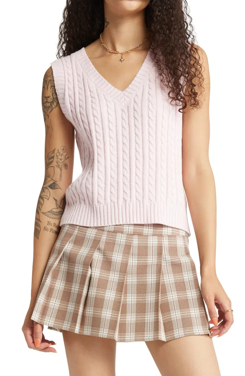 BP. Cable Knit Sweater Vest | Nordstrom | Nordstrom