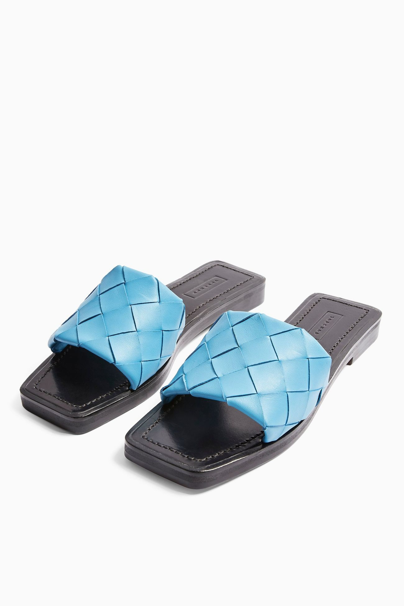 PENELOPE Blue Woven Sandals | Topshop UK