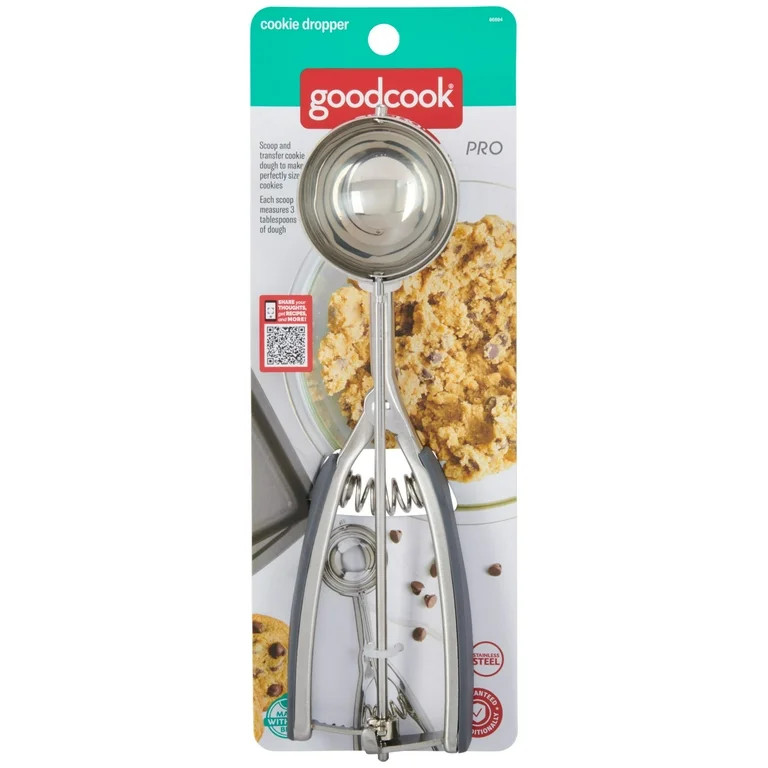 GoodCook Pro Jumbo Cookie Dropper Stainless Steel Spring Action Release, 3tbsp | Walmart (US)