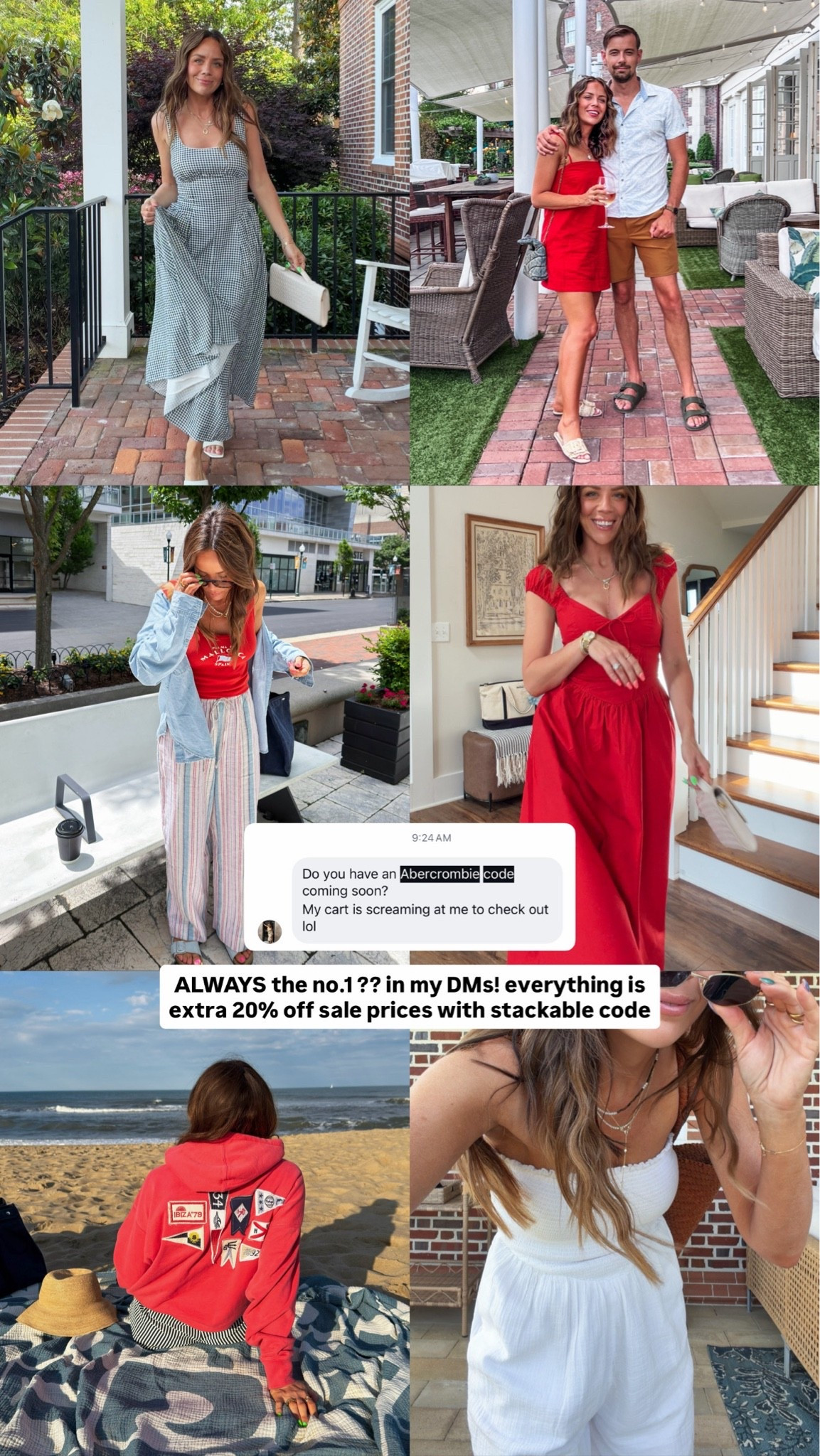 AFLTK for extra 20% off! Use code AFLTK to get an additional 20% off almost everything in stores and online at checkout from 6/3/26-6/4/26 in US/CA. Exclusions apply. See details online

#LTKSaleAlert #LTKxAbercrombie