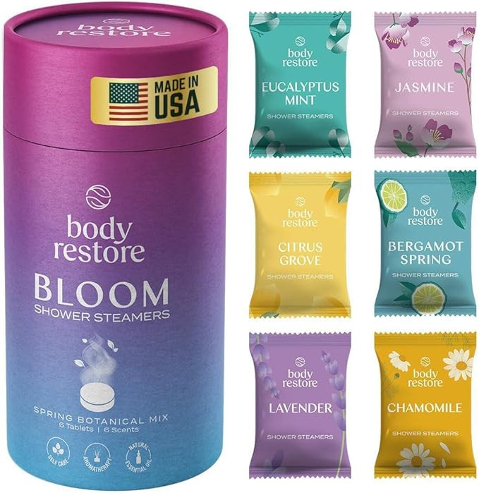 Body Restore Shower Steamers Aromatherapy 6 Pack - Christmas Stocking Stuffers, Birthday Gifts fo... | Amazon (US)