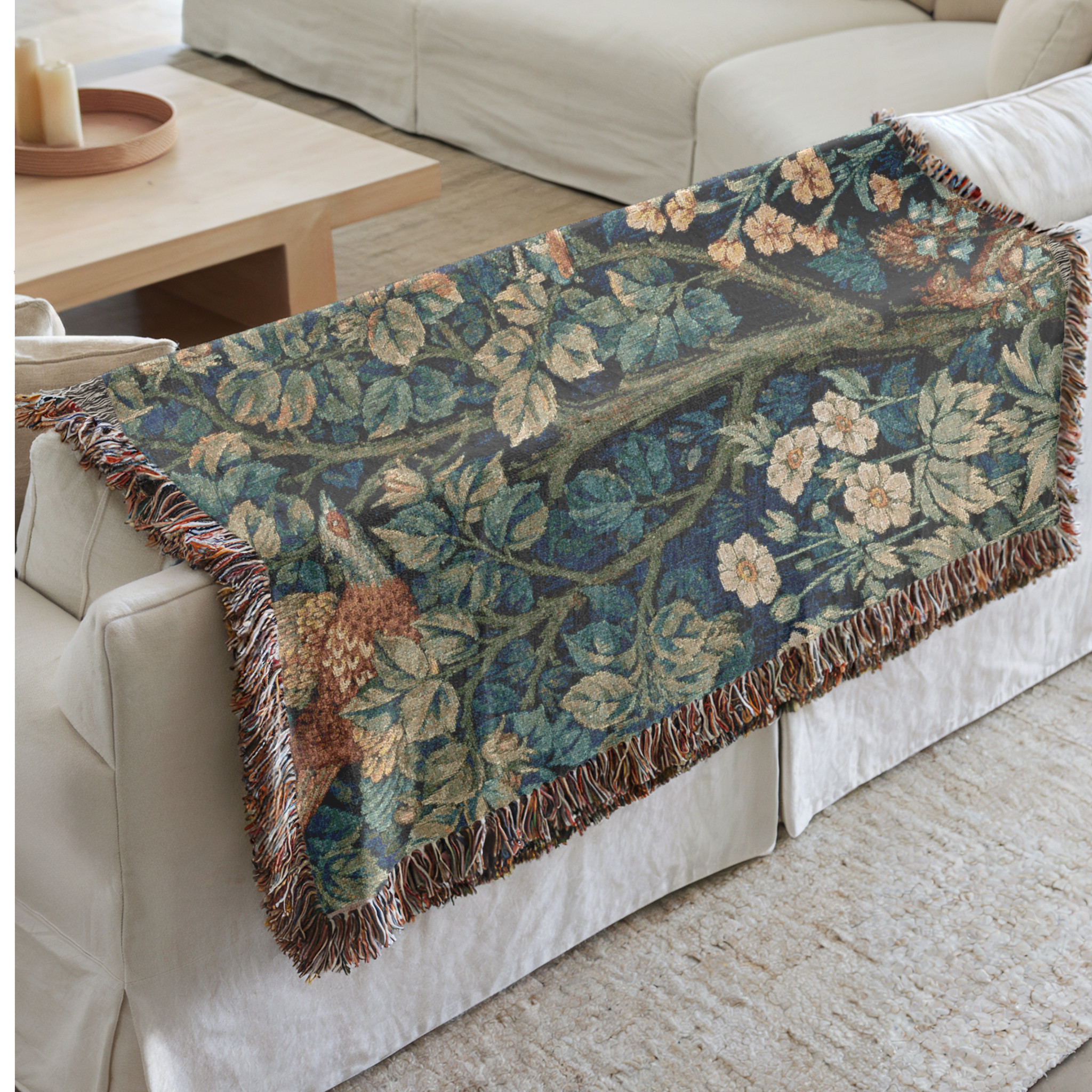 Modern Farmhouse William Morris Woven Tapestry Blanket
. 
Add colour to your neutral living room or bedroom  

 

#LTKstyletip #LTKfamily #LTKgiftguide