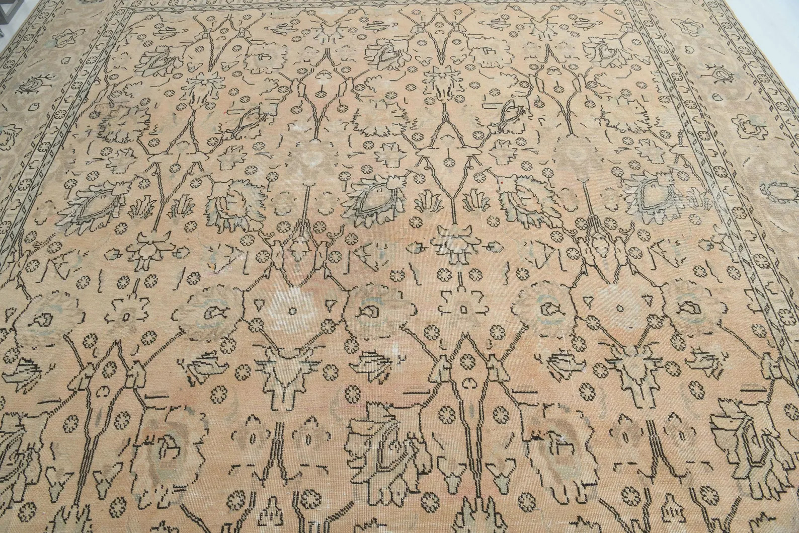 10x12 Vintage Oushak Rug: Large Turkish Wool Area Rug, P-483 - Etsy Canada | Etsy (US)