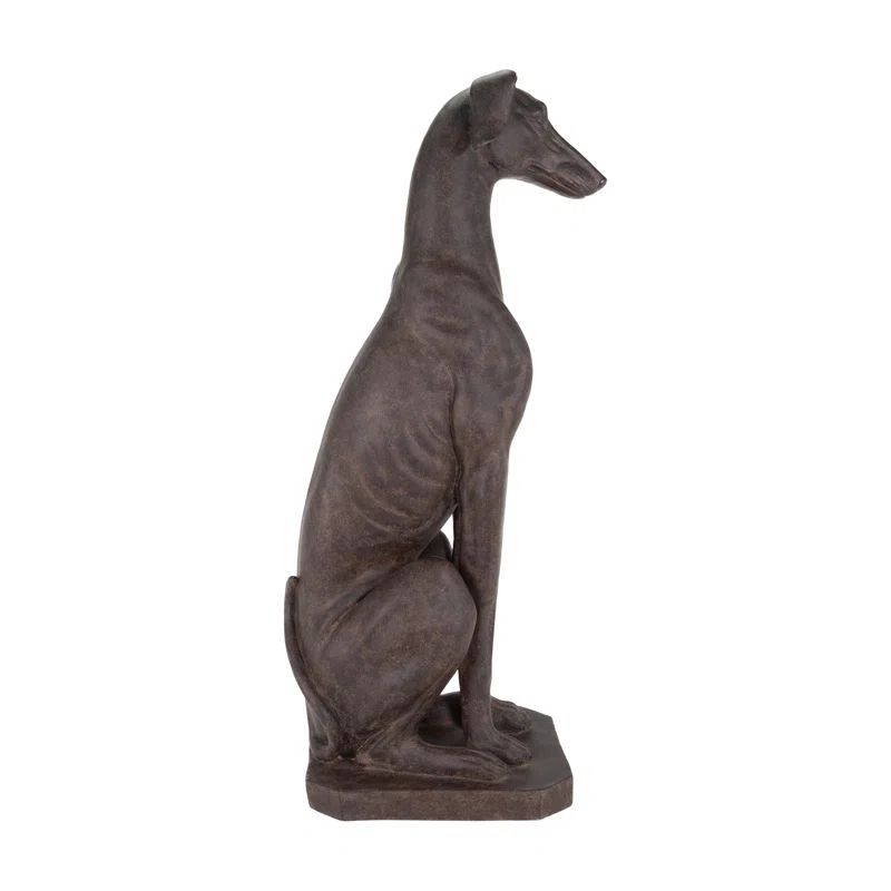 Maranto Sitting Greyhound Statue | Wayfair Professional