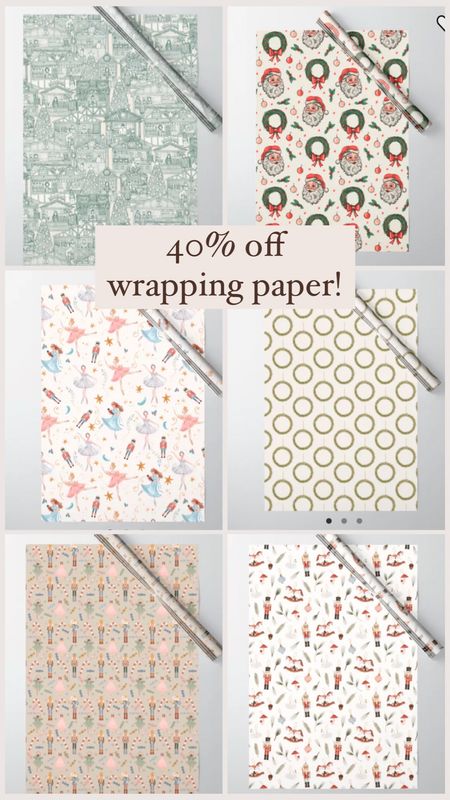 CUTE Wrapping paper on super sale! 40% off making it around $15 

#LTKHoliday #LTKSeasonal #LTKunder50