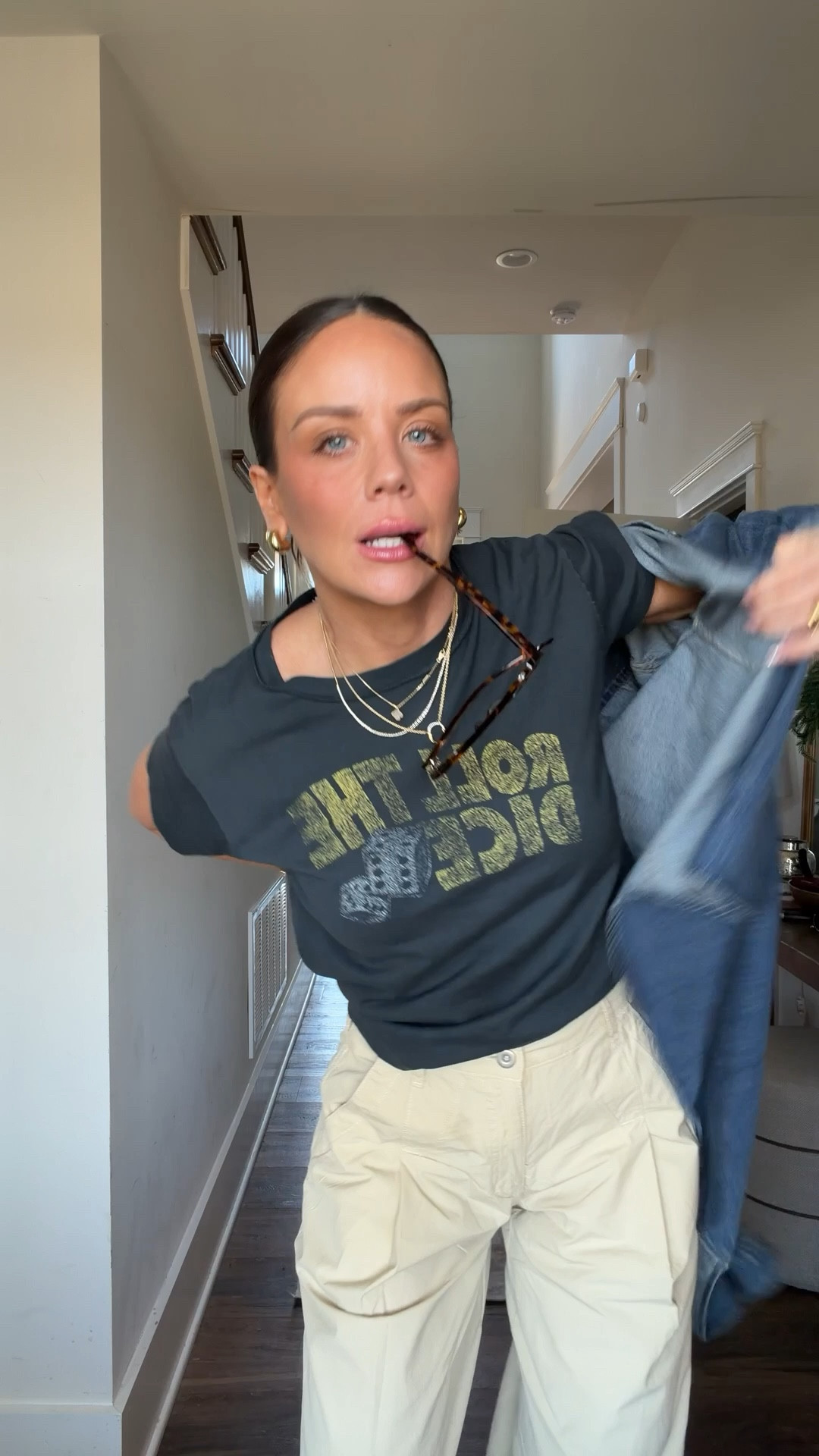 Casual spring outfit! Code KRISTINA15 on the tee! In xs all around 

#LTKmomlife #LTKgrwm #LTKSpringSale