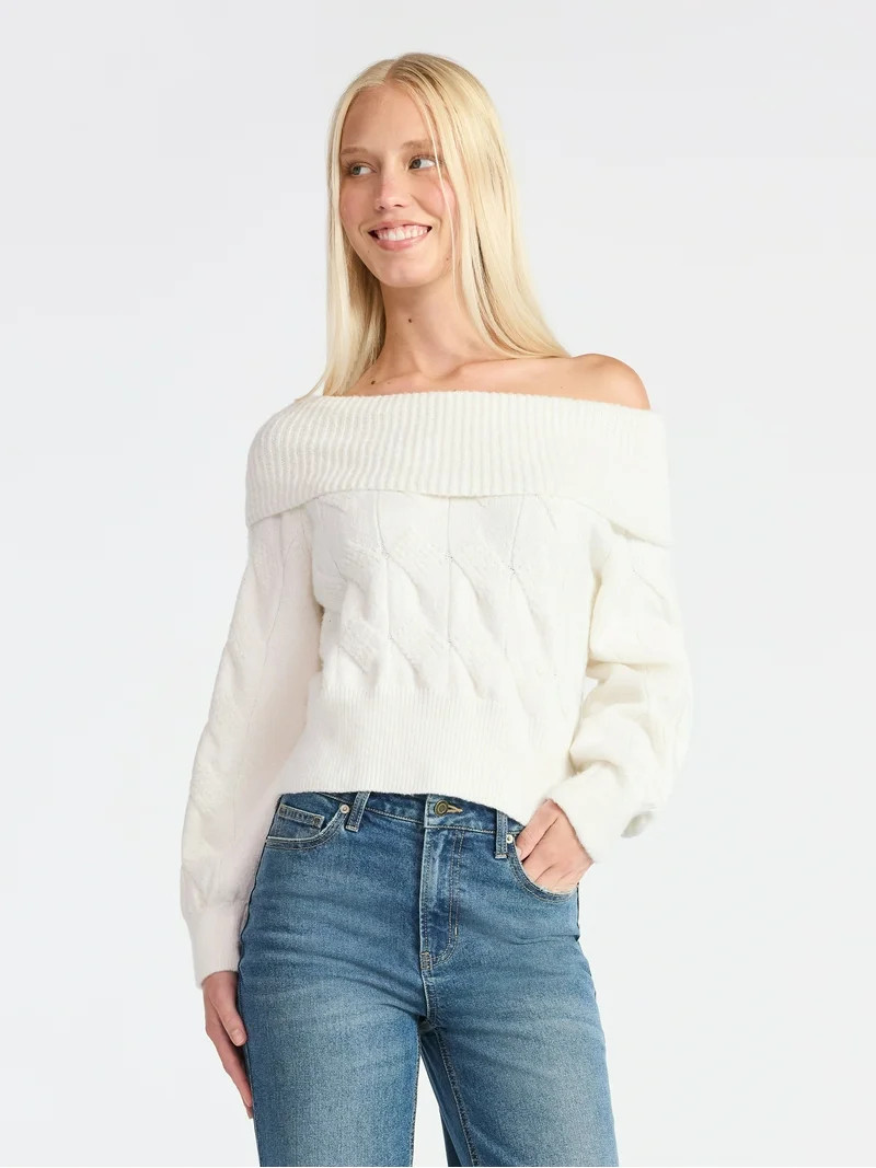 Madden NYC Women's Marilyn Sweater, Midweight, Sizes XXS-XXL | Walmart (US)