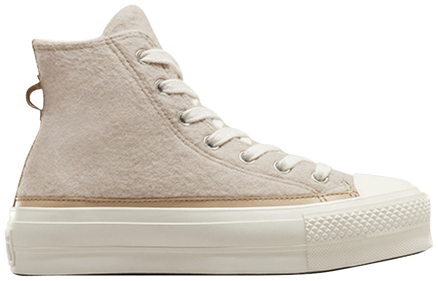 Wmns Chuck Taylor All Star Lift Platform High 'Faux Mohair - Egret' | GOAT