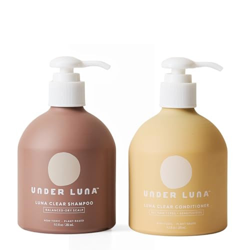 Under Luna, Luna Clear Shampoo + Luna Clear Conditioner Set | Gentle Daily Cleanse & Lightweight Hydration for All Ages & Sensitivities | Essential Oil-Free | Vegan, Plant-Based Care | Color-Safe | Amazon (US)