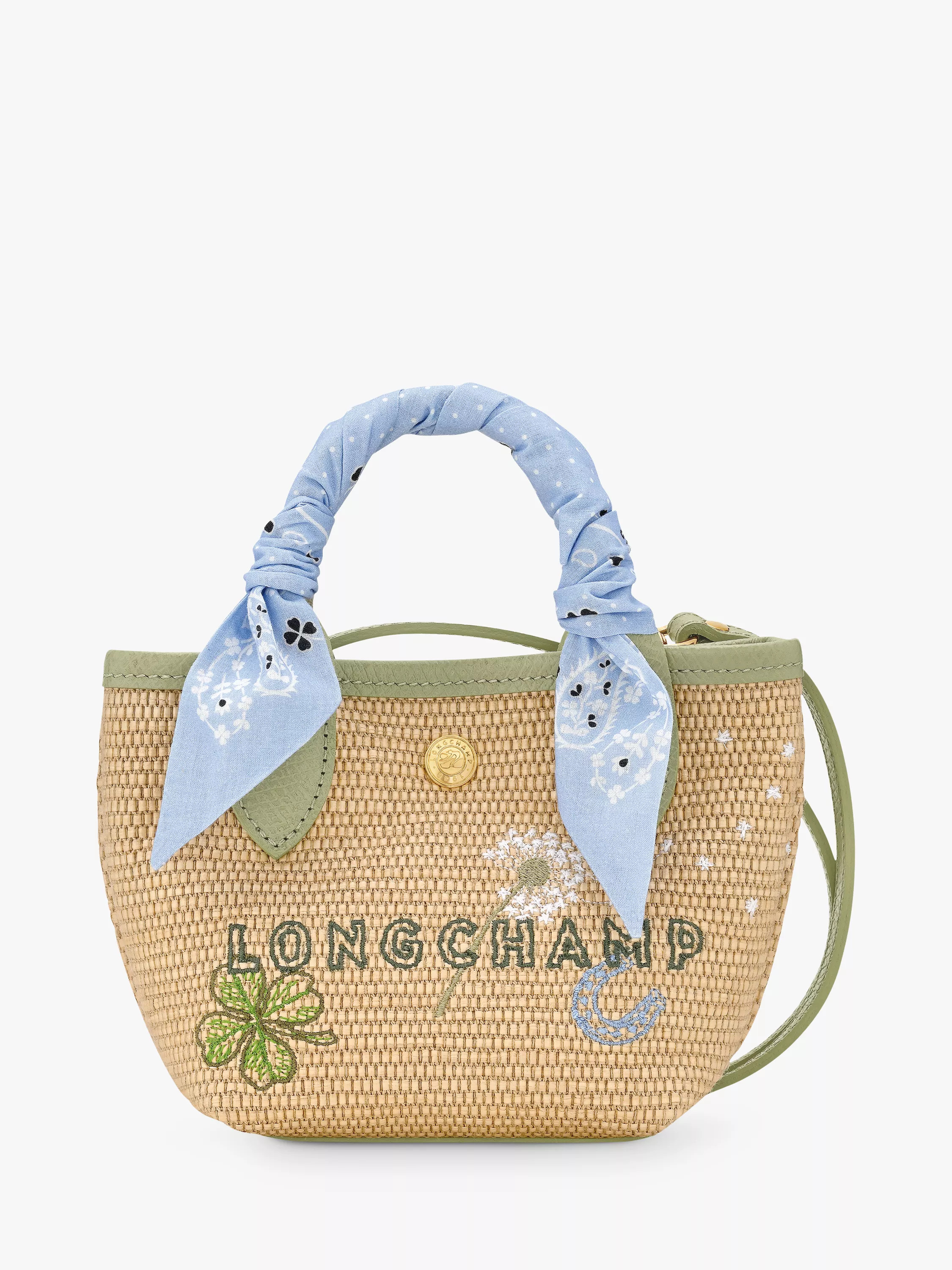 Le Panier Pliage Basket Bag, Almond Green | John Lewis (UK)