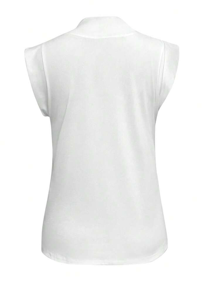 INAWLY Camiseta gráfica casual con cuello mao y estampado de corazón para mujer | SHEIN