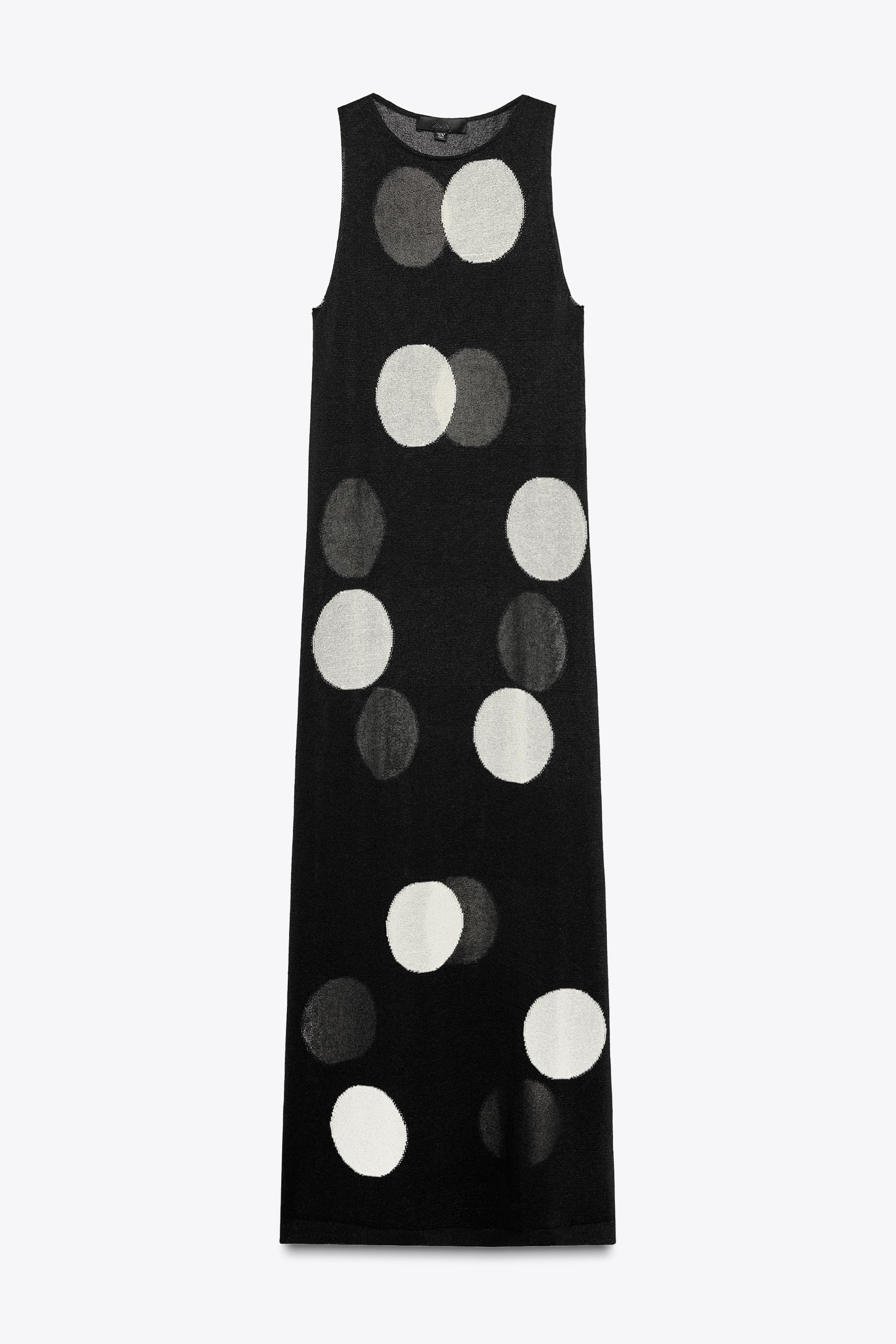 DOTTED KNIT MAXI DRESS | Zara US
