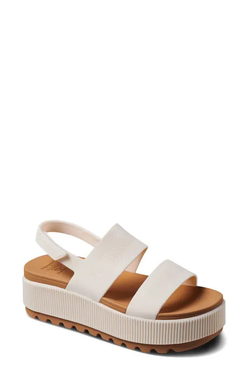 Reef Water Vista Platform Slingback Sandal in Cloud at Nordstrom, Size 11 | Nordstrom