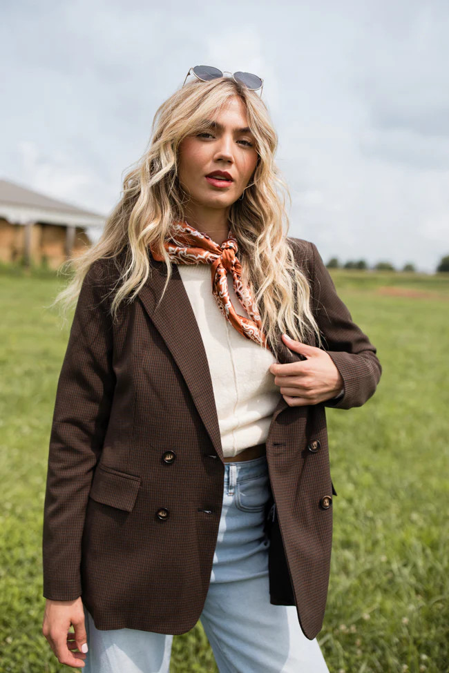 One Track Mind Black And Plaid Blazer FINAL SALE | Pink Lily