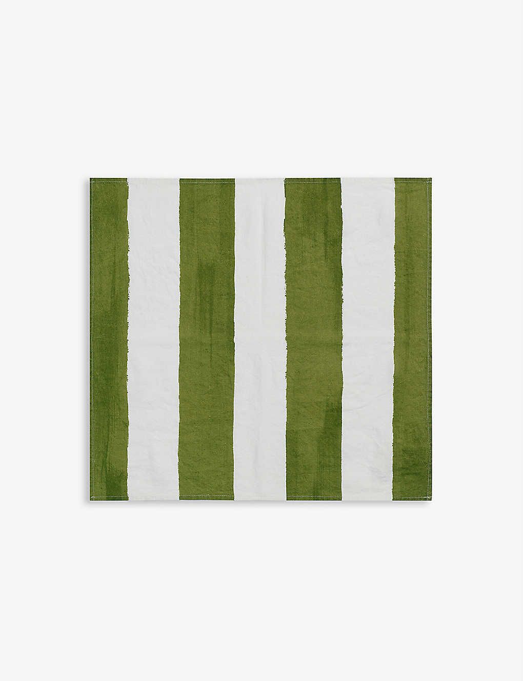 Stripe linen napkins 50cm x 50cm | Selfridges