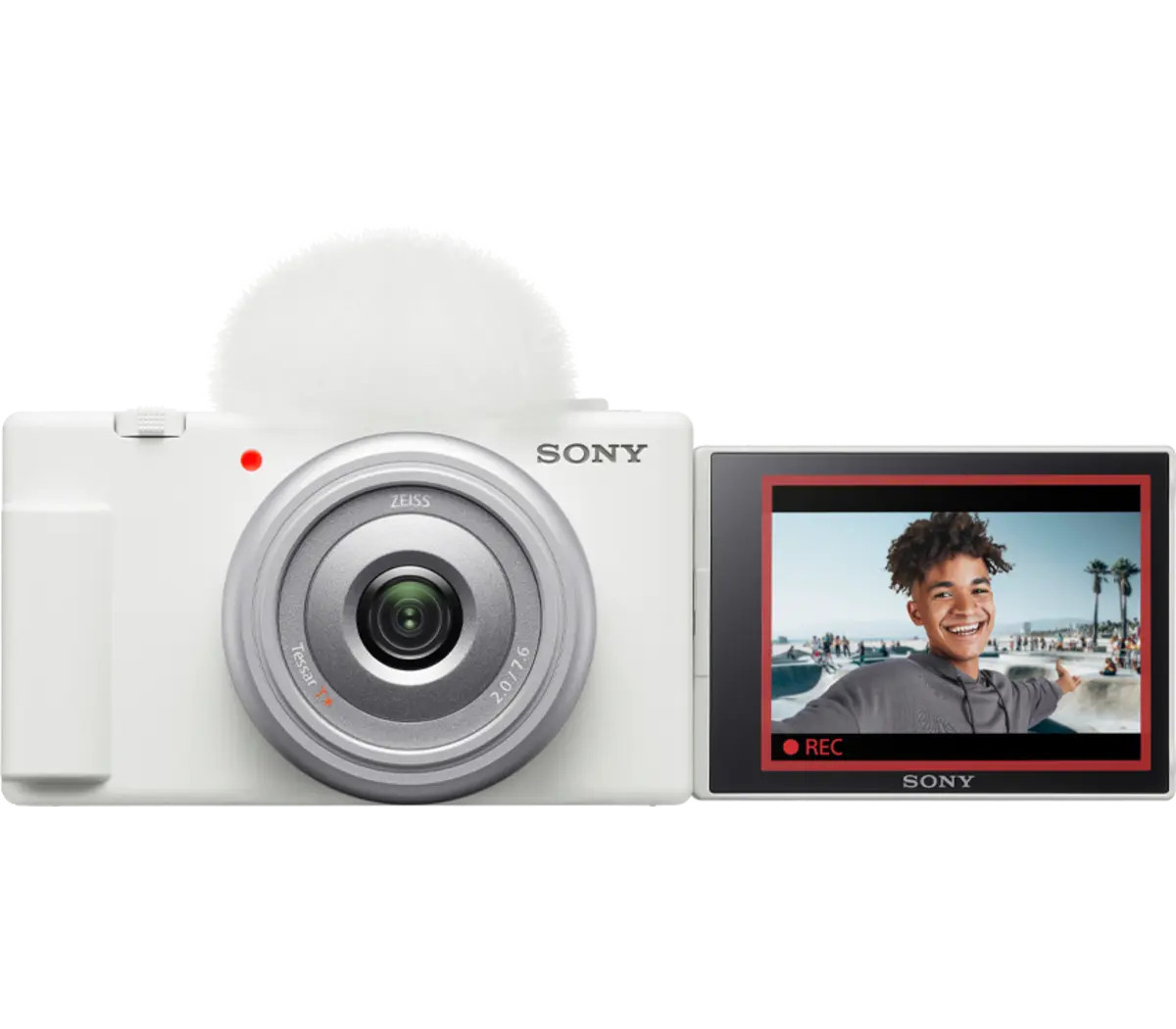 Sony ZV-1F Vlog Camera For Content Creators And Vloggers, White ZV1F/W | Sony Electronics