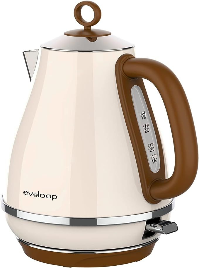 Evoloop 1.7L Electric Kettles, BPA Free Tea Kettle, Hot Water Boiler Heater, Stainless Steel Teap... | Amazon (US)