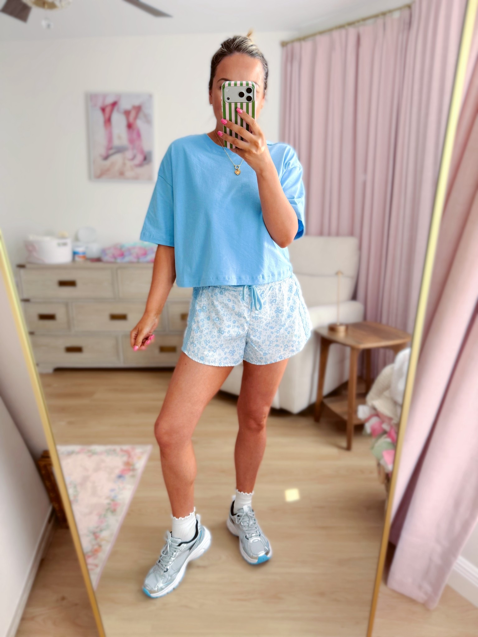 Casual spring outfit for a mom running errands! I’m wearing a small tee and medium shorts. 

#LTKdayinmylife #LTKootd #LTKmomlife