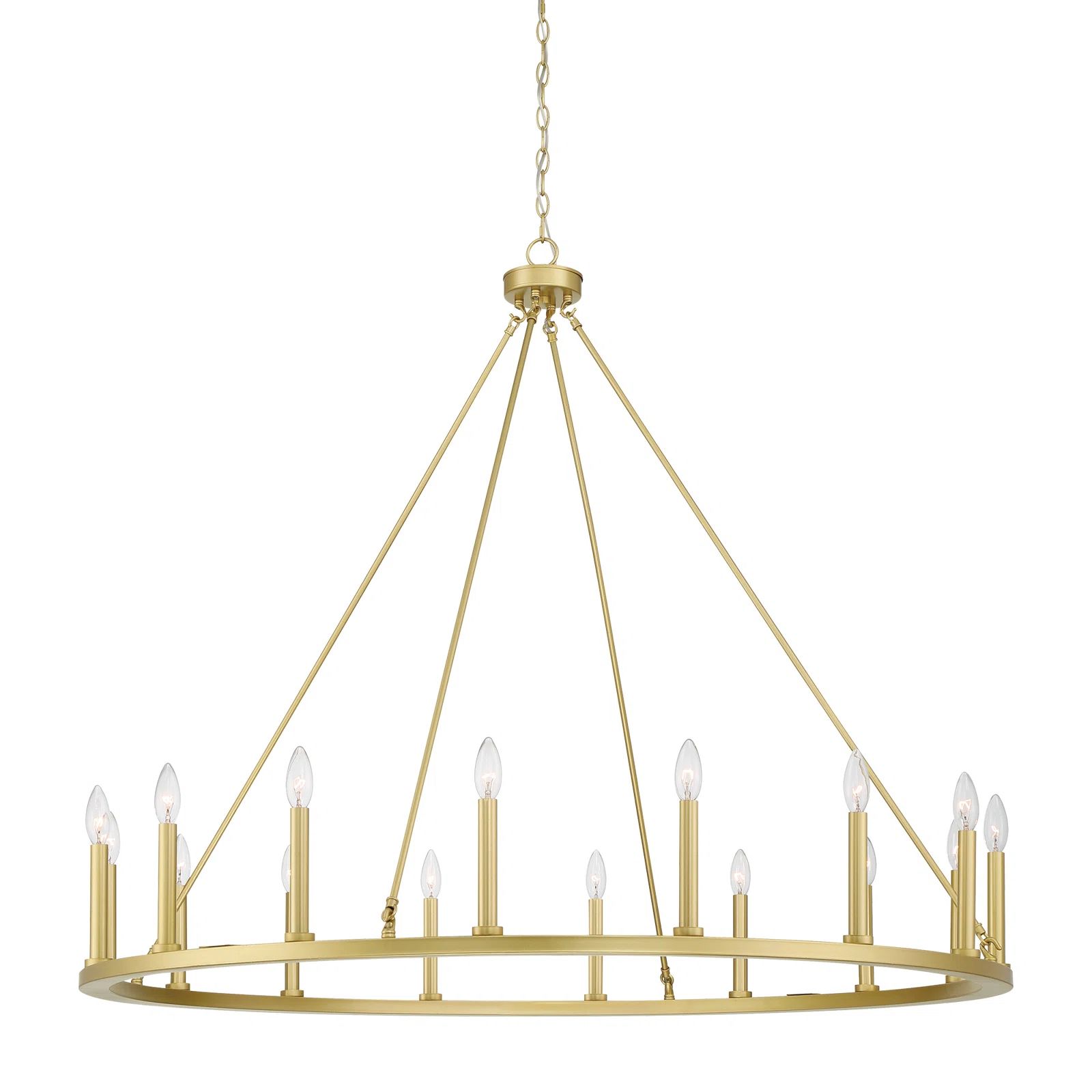 Finchley 16 - Light Wagon Wheel Chandelier | Wayfair North America