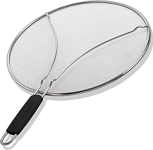 BergKoch Splatter Screen for Frying Pan - 15 Inch Stainless Steel Grease Splatter Guard - Cover Oil Splash when Sizzling Bacon, Cooking Fried Chicken or Popcorn | Amazon (US)