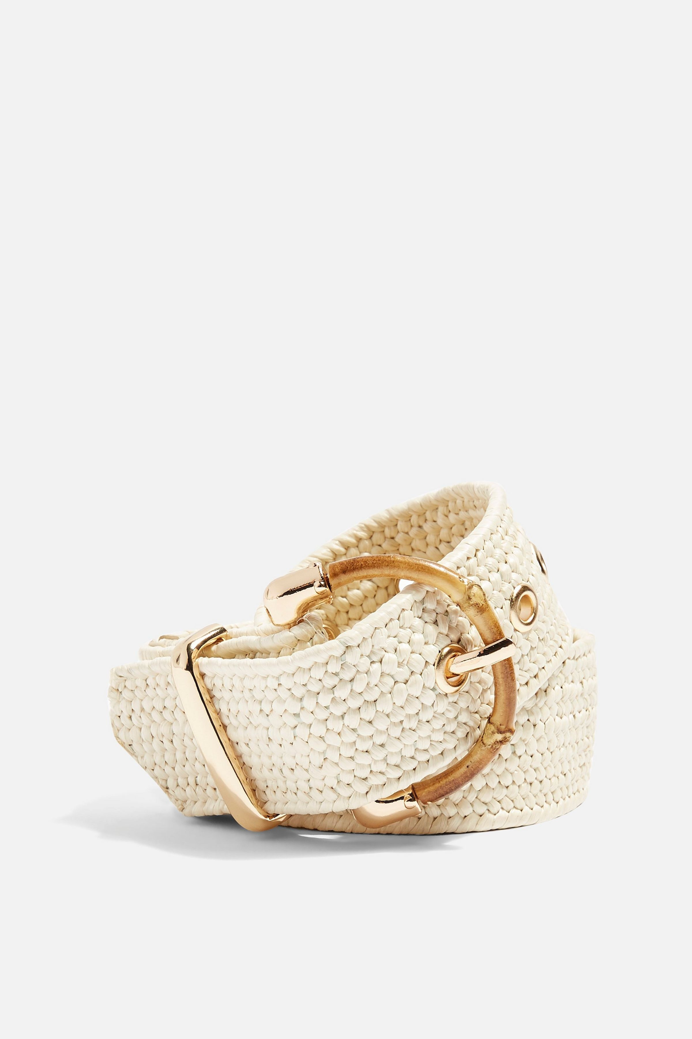 Raffia Bamboo Buckle Belt | Topshop UK