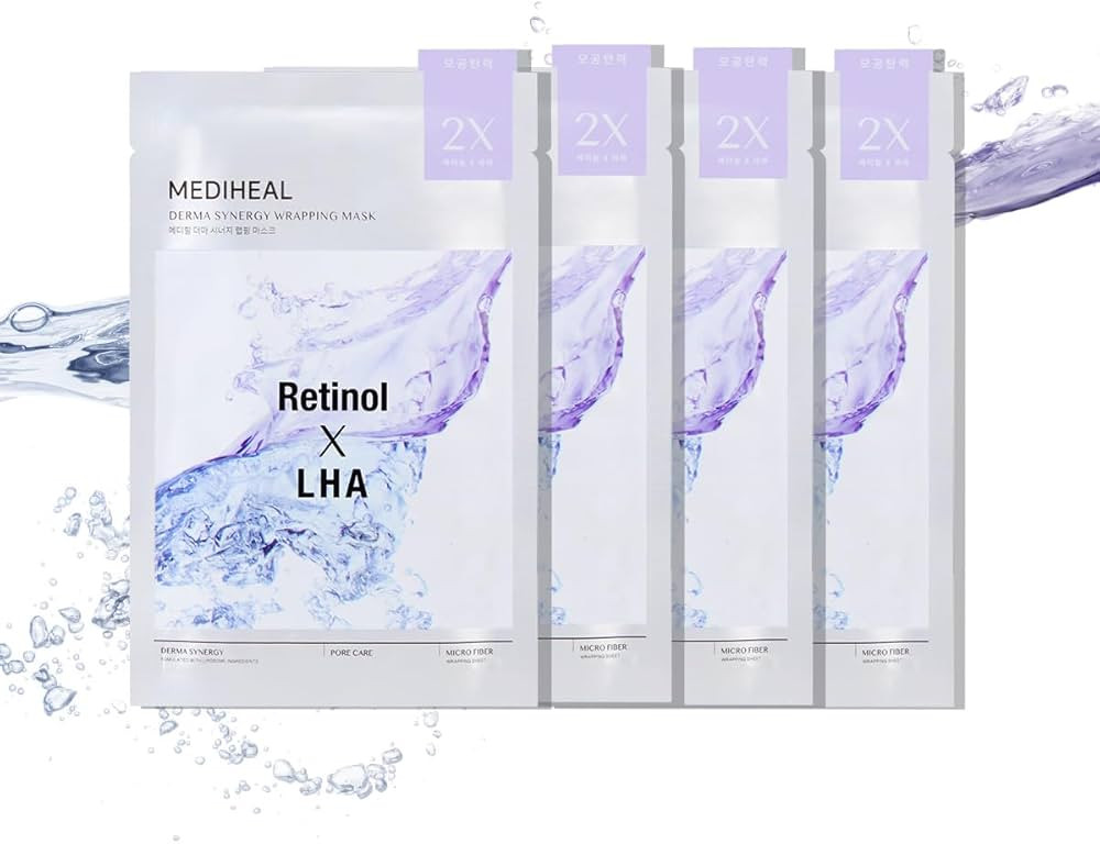 Mediheal Derma Synergy Wrapping Mask for Pore Elasticity (4 Packs) - Pore Spot & Improved Skin Ba... | Amazon (US)