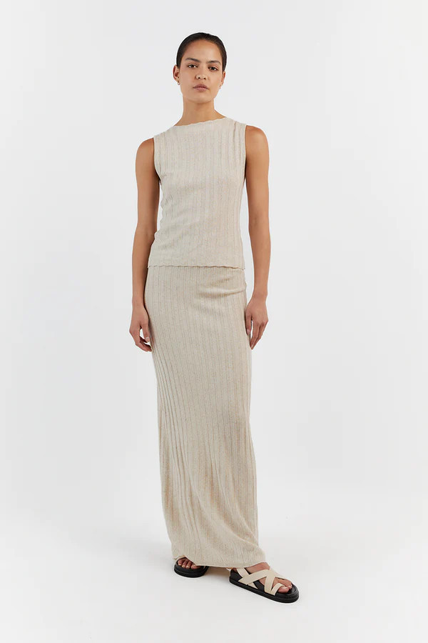 GOLDIE NATURAL BOAT NECK TANK | DISSH