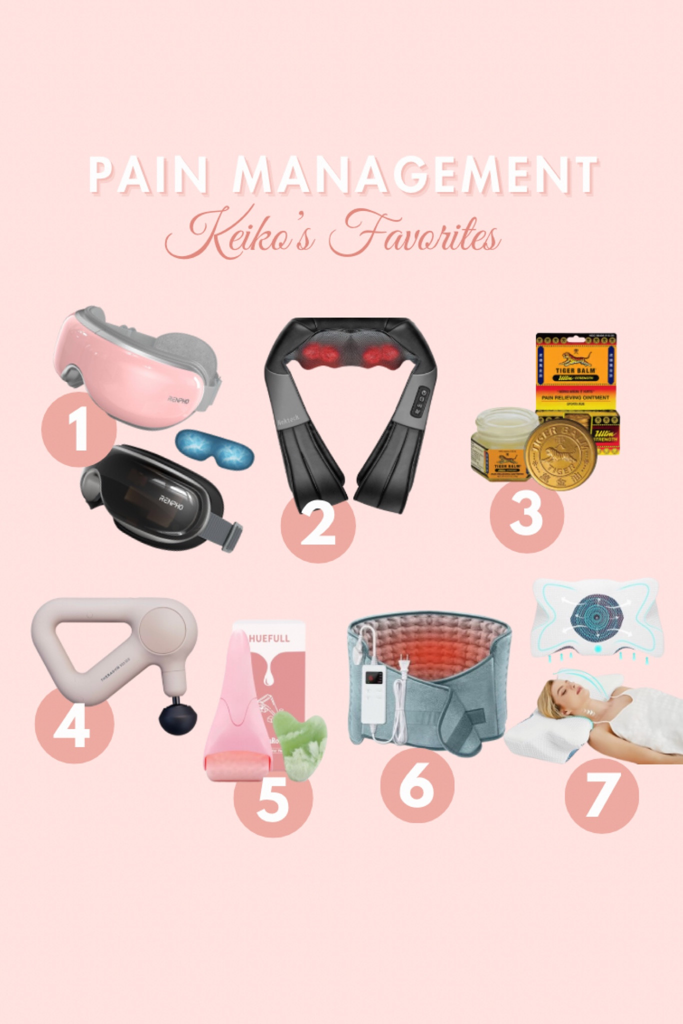 My tried and true products for pain relief.