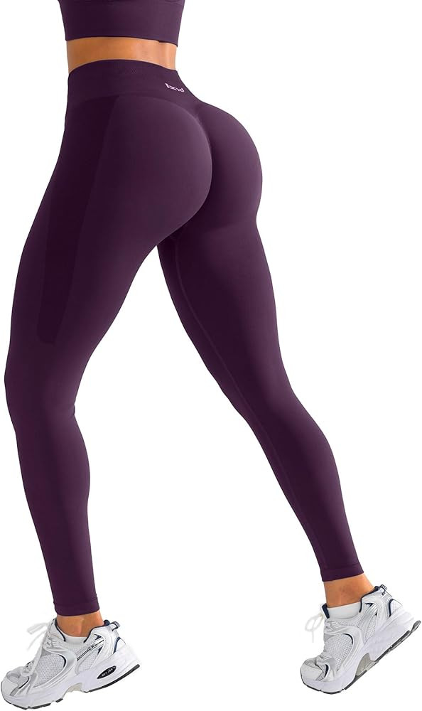 BRXL Butt Lifting Lycra No Front Seam Workout Leggings for Women Tummy Control High Waist Seamles... | Amazon (US)