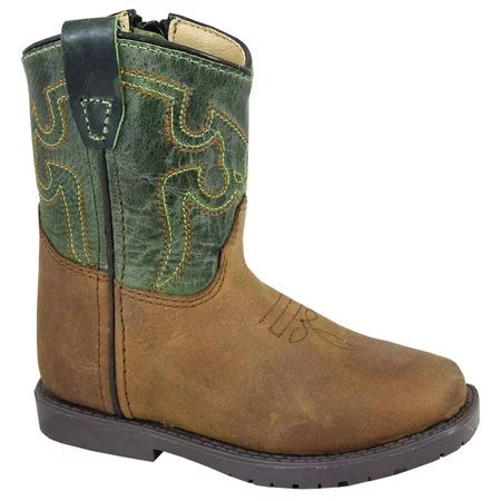 smoky mountain boys brown/green jesse square toe western cowboy boot | Walmart (US)