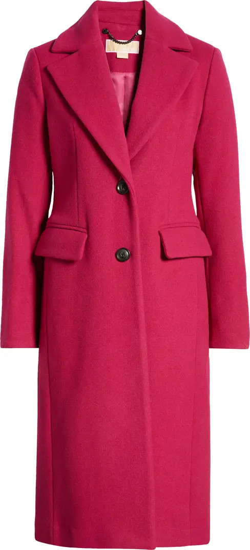 Notch Collar Wool Blend Coat | Nordstrom