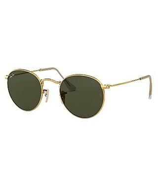 Ray-Ban Round Metal 53mm Sunglasses - Gold Green | Dillard's