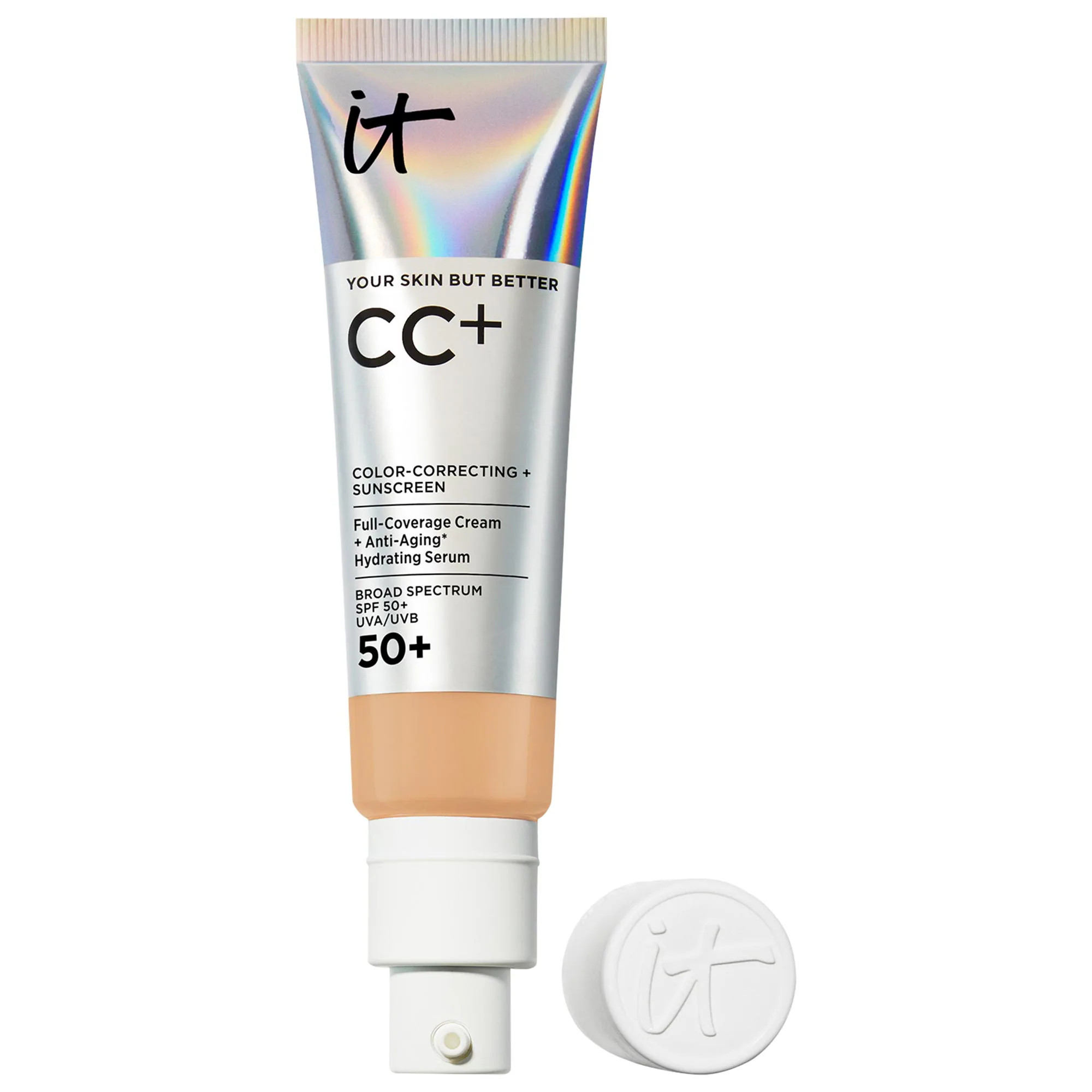 IT Cosmetics CC+ Cream with SPF 50+ Medium Tan 1.08 oz/ 32 mL | Sephora (US)