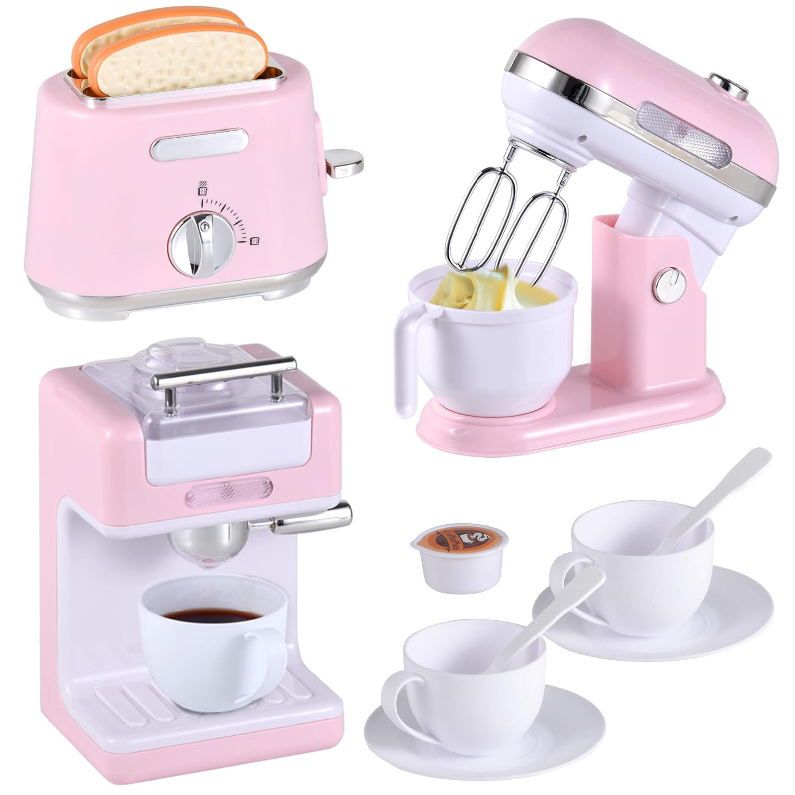 Kitchen Appliances Toys, Play Kitchen Accessories, Toy Kitchen Appliances for Kids, Pretend Kitch... | Amazon (US)
