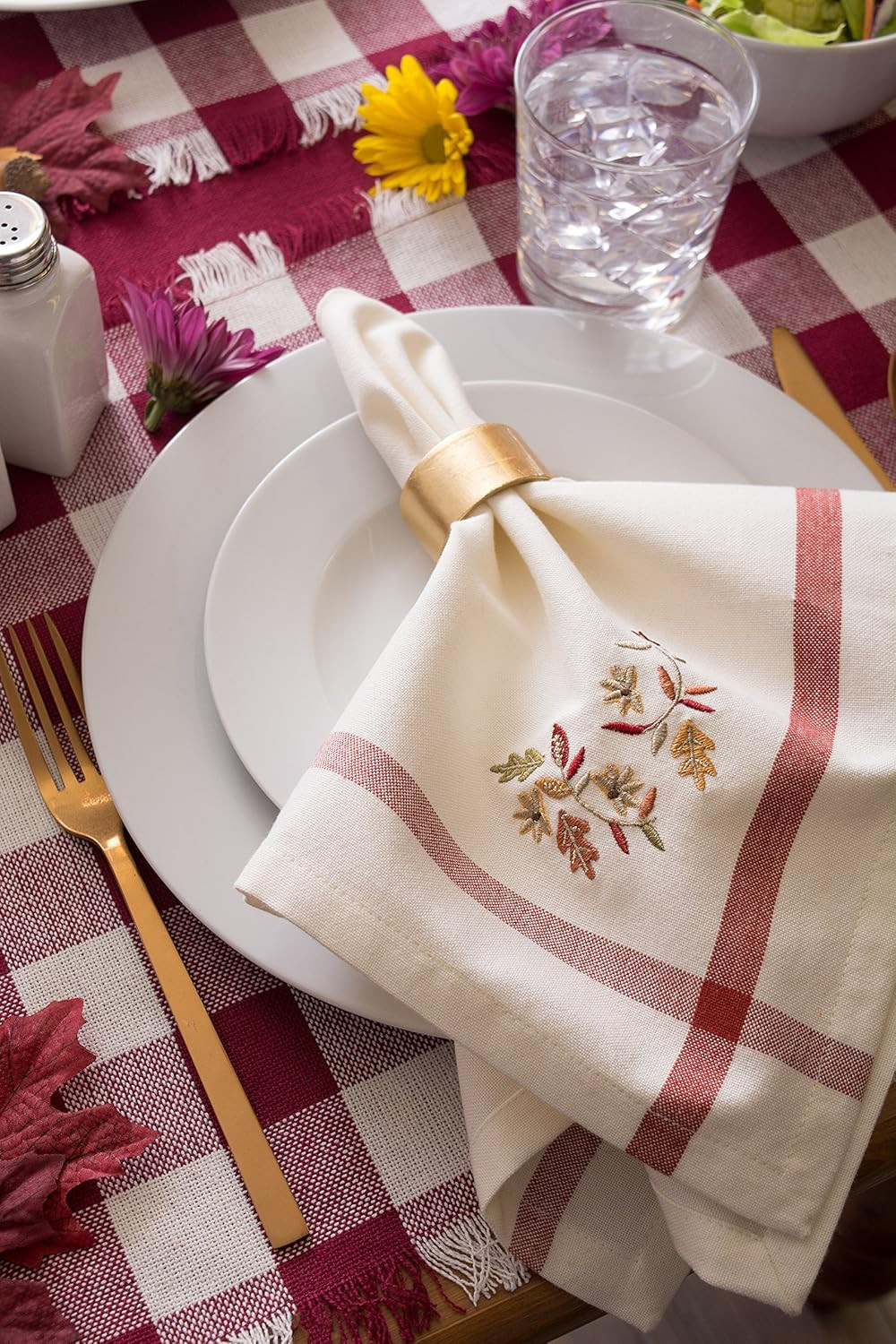 DII Basic Napkin Ring Collection Decorative, Gold, One Size, 6 Count | Amazon (US)