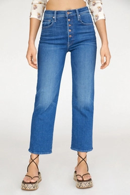 MOTHER The Pixie Ultra High-Rise Ankle Jeans | Anthropologie (US)
