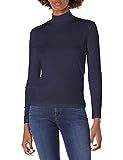 Lacoste Women's Long Sleeve Interlock Cotton Turtleneck, Navy Blue, 10 | Amazon (US)
