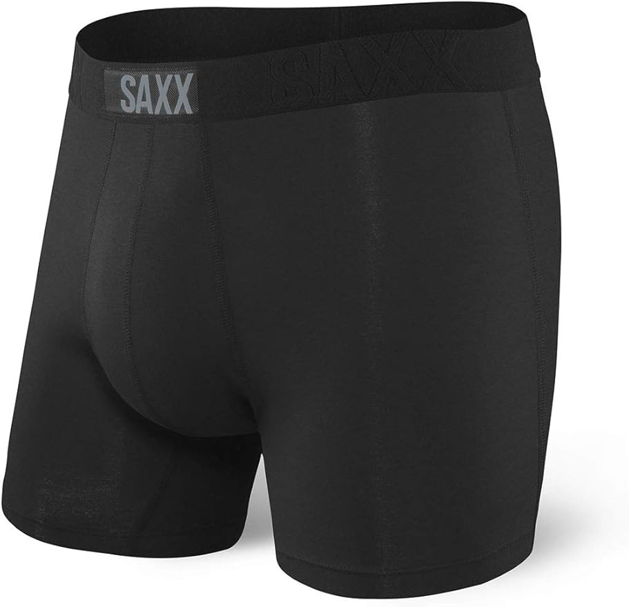 Saxx Men's Underwear - Vibe Boxer Briefs with Built-in Ballpark Pouch Support, Core | Amazon (US)